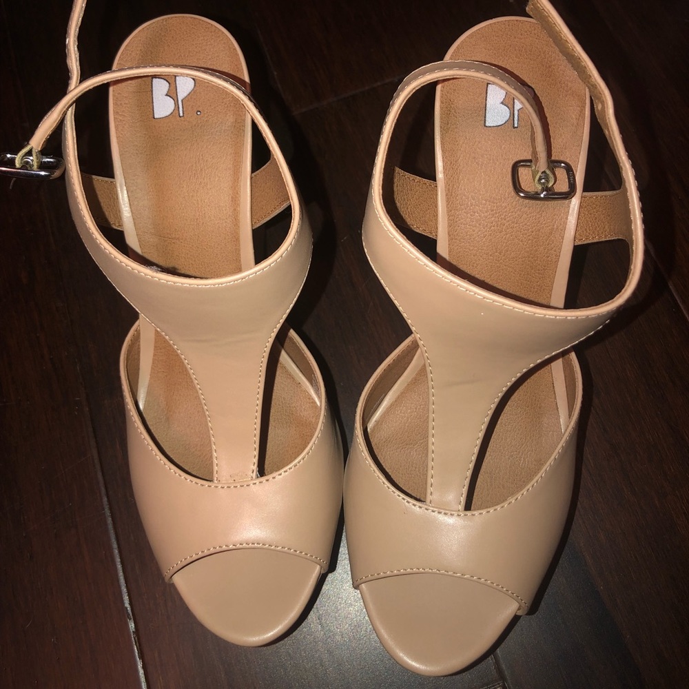 Bp Nordstrom tan wedges
